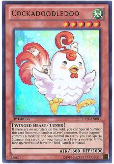 Yu-Gi-Oh Card - JOTL-EN083 - COCKADOODLEDOO (ultra rare holo)