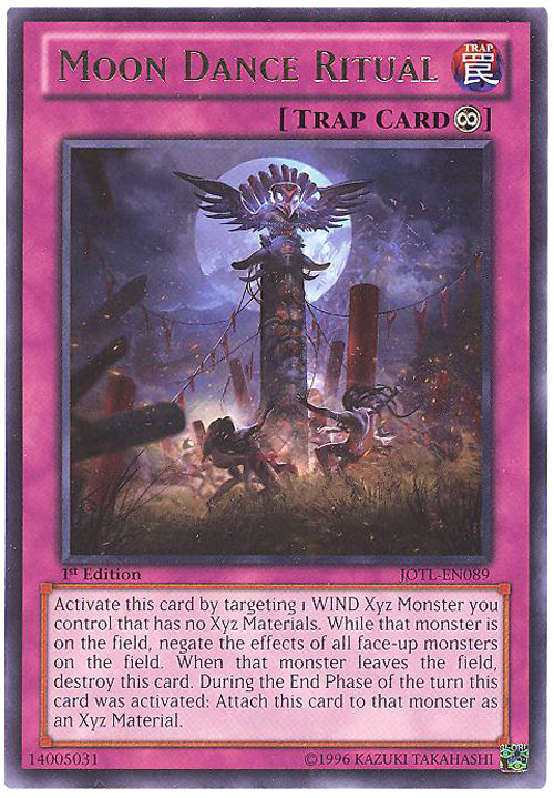Yu-Gi-Oh Card - JOTL-EN089 - MOON DANCE RITUAL (rare)