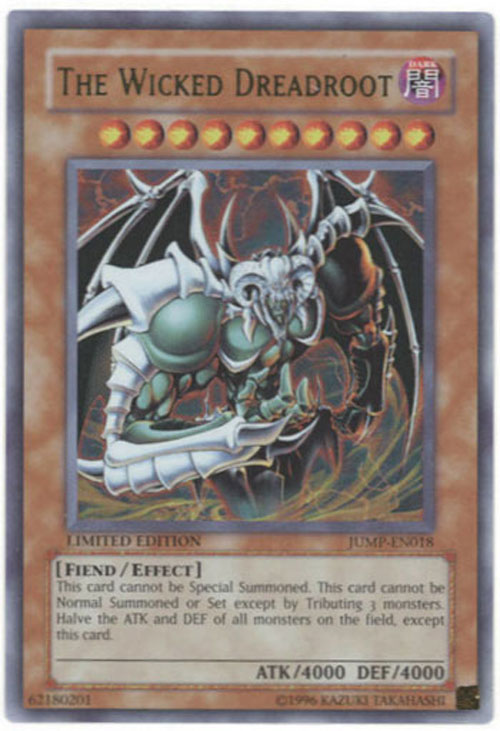 Yu-Gi-Oh Card - JUMP-EN018 - THE WICKED DREADROOT (ultra rare holo)