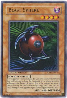 Yu-Gi-Oh Card - JUMP-EN019 - BLAST SPHERE (ultra rare holo)