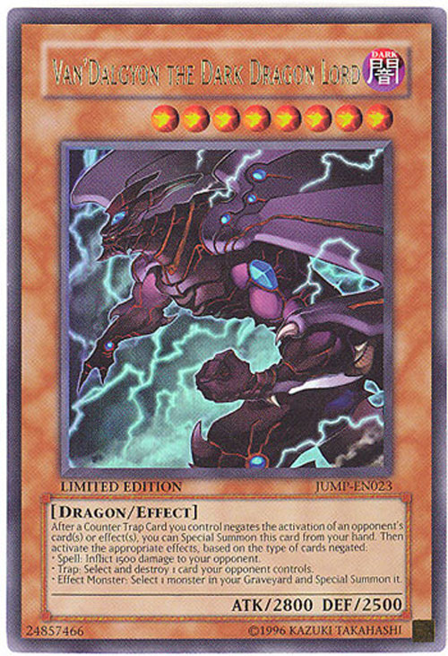 Yu-Gi-Oh Card - JUMP-EN023 - VAN'DALGYON THE DARK DRAGON LORD (ultra rare holo)