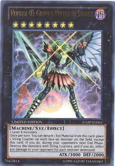 Yu-Gi-Oh Card - JUMP-EN063 - NUMBER 40: GIMMICK PUPPET OF STRINGS (ultra rare holo) *Played*