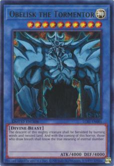 Yu-Gi-Oh Card - LC01-EN001 - OBELISK THE TORMENTOR (ultra rare holo)