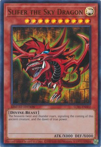 Yu-Gi-Oh Card - LC01-EN002 - SLIFER THE SKY DRAGON (ultra rare holo)