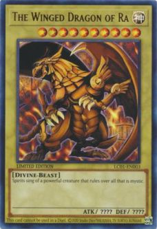 Yu-Gi-Oh Card - LC01-EN003 - THE WINGED DRAGON OF RA (ultra rare holo)