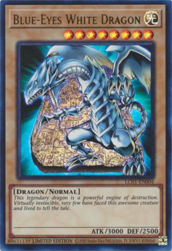 Yu-Gi-Oh Card - LC01-EN004 - BLUE-EYES WHITE DRAGON (ultra rare holo)