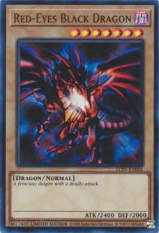 Yu-Gi-Oh Card - LC01-EN006 - RED-EYES B. DRAGON (ultra rare holo)