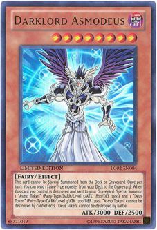 Yu-Gi-Oh Card - LC02-EN004 - DARKLORD ASMODEUS (ultra rare holo)