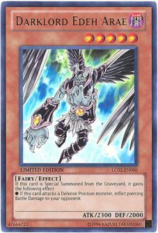 Yu-Gi-Oh Card - LC02-EN006 - DARKLORD EDEH ARAE (ultra rare holo)