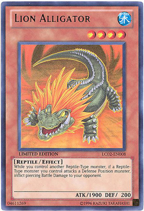 YuGiOh : LC02-EN008 Limited Ed Lion Alligator Ultra Rare Card - ( Yu-Gi-Oh! Single Card ) YuGiOh : LC02-EN008 Limited Ed Lion Alligator Ultra Rare Card - ( Yu-Gi-Oh! Single Card )