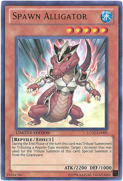 Yu-Gi-Oh Card - LC02-EN009 - SPAWN ALLIGATOR (ultra rare holo