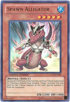 Yu-Gi-Oh Card - LC02-EN009 - SPAWN ALLIGATOR (ultra rare holo)