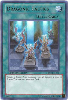 Yu-Gi-Oh Card - LC02-EN012 - DRAGONIC TACTICS (ultra rare holo)