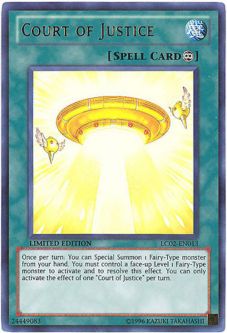 Yu-Gi-Oh Card - LC02-EN013 - COURT OF JUSTICE (ultra rare holo)
