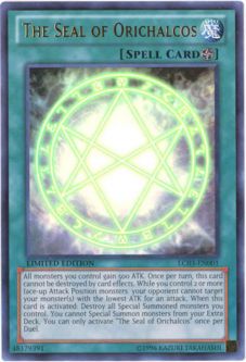 Yu-Gi-Oh Card - LC03-EN001 - THE SEAL OF ORICHALCOS (ultra rare holo)