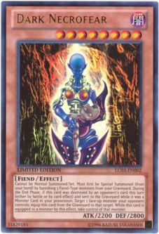 Yu-Gi-Oh Card - LC03-EN002 - DARK NECROFEAR (ultra rare holo)