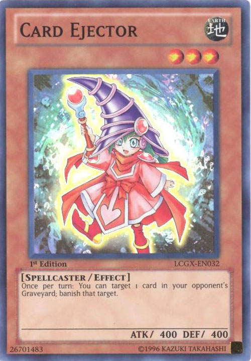 YuGiOh Card LCGXEN032 CARD EJECTOR (super rare holo) BBToyStore