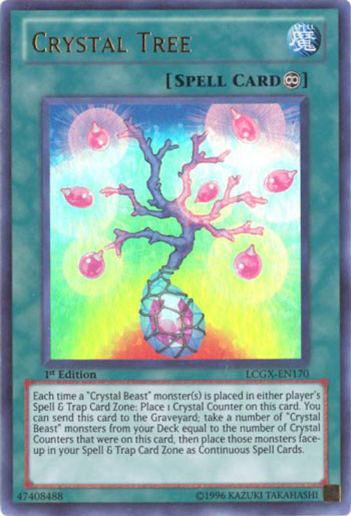 Yu-Gi-Oh Card - LCGX-EN170 - CRYSTAL TREE (ultra rare holo)