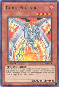 Yu-Gi-Oh Card - LCGX-EN178 - CYBER PHOENIX (ultra rare holo)