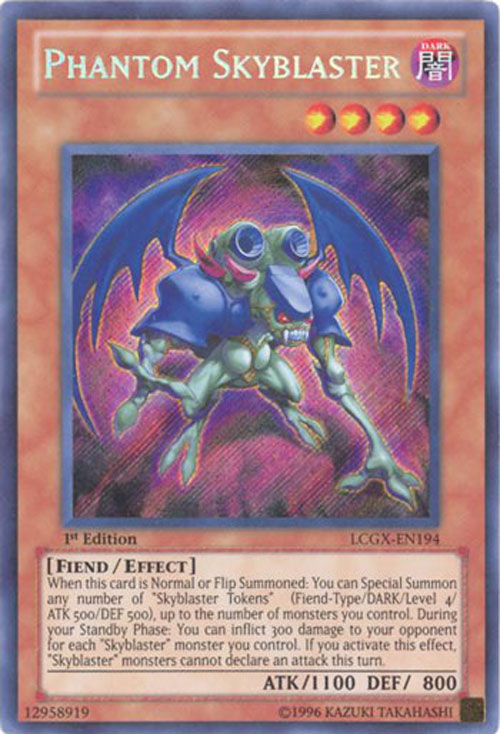 Yu-Gi-Oh Card - LCGX-EN194 - PHANTOM SKYBLASTER (secret rare holo)