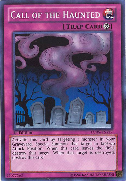 Yu-Gi-Oh Card - LCJW-EN217 - CALL OF THE HAUNTED (super rare holo)