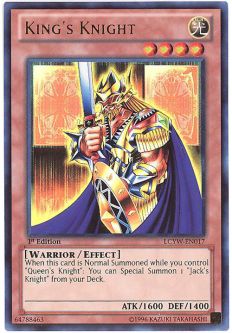 Yu-Gi-Oh Card - LCYW-EN017 - KING'S KNIGHT (ultra rare holo)