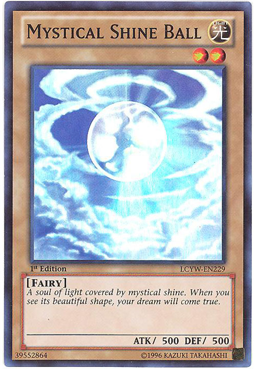 Yu-Gi-Oh Card - LCYW-EN229 - MYSTICAL SHINE BALL (super rare holo)