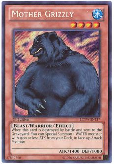 Yu-Gi-Oh Card - LCYW-EN237 - MOTHER GRIZZLY (secret rare holo)