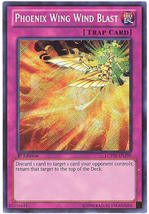 Yu-Gi-Oh Card - LCYW-EN298 - PHOENIX WING WILD BLAST (secret rare holo)