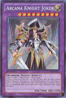Yu-Gi-Oh Card - LCYW-EN051 - ARCANA KNIGHT JOKER (secret rare holo)