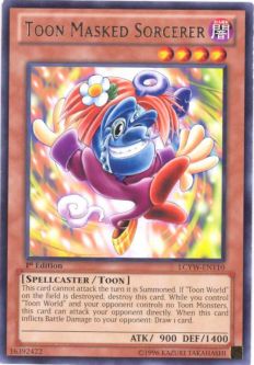 Yu-Gi-Oh Card - LCYW-EN110 - TOON MASKED SORCERER (rare)