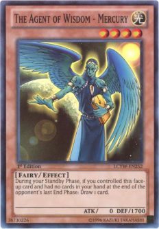 Yu-Gi-Oh Card - LCYW-EN252 - THE AGENT OF WISDOM - MERCURY (super rare holo)