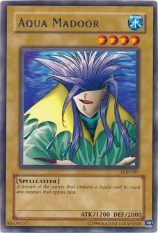 Yu-Gi-Oh Card - LOB-027 - AQUA MADOOR (rare)