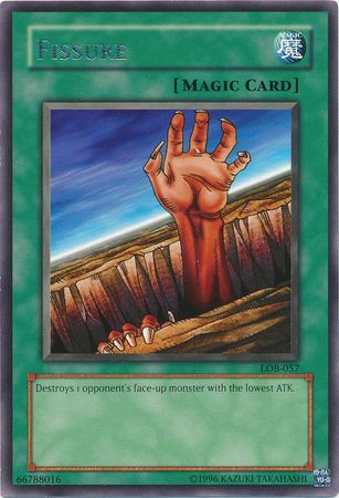 Yu-Gi-Oh Card - LOB-057 - FISSURE (rare)