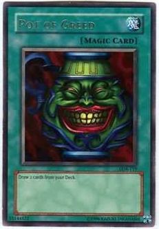 Yu-Gi-Oh Card - LOB-119 - POT OF GREED (rare)
