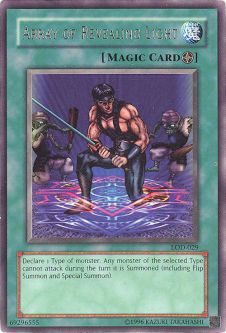 Yu-Gi-Oh Card - LOD-029 - ARRAY OF REVEALING LIGHT (rare)