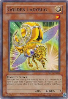 Yu-Gi-Oh Card - LODT-EN036 - GOLDEN LADYBUG (rare)