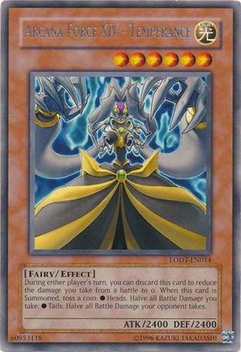 Yu-Gi-Oh Card - LODT-EN014 - ARCANA FORCE XIV - TEMPERANCE (rare)