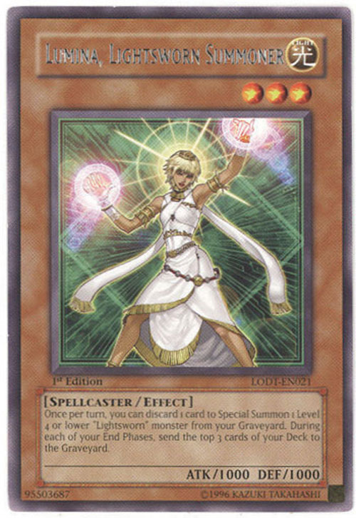 Yu-Gi-Oh Card - LODT-EN021 - LUMINA, LIGHTSWORN SUMMONER 