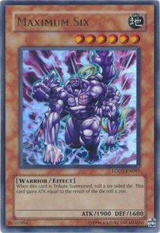 Yu-Gi-Oh Card - LODT-EN097 - MAXIMUM SIX (ultra rare holo)