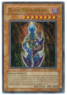 Yu-Gi-Oh Card - LON-065 - DARK NECROFEAR (ultra rare holo)