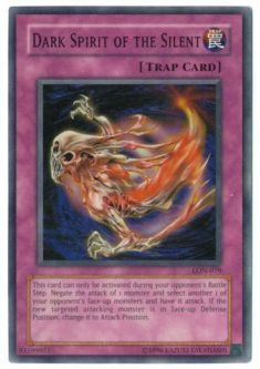 Yu-Gi-Oh Card - LON-079 - DARK SPIRIT OF THE SILENT (super rare holo) *Played*