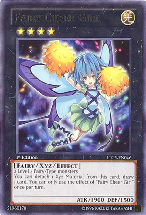 fairy type yugioh cards Yugioh Lord of the Tachyon Galaxy Rare Fairy Cheer Girl LTGY-EN046