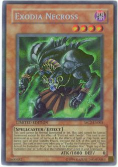 Yu-Gi-Oh Card - MC2-EN003 - EXODIA NECROSS (secret rare holo) *Played*