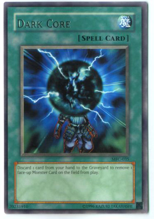 Yu-Gi-Oh Card - MFC-035 - DARK CORE (rare)