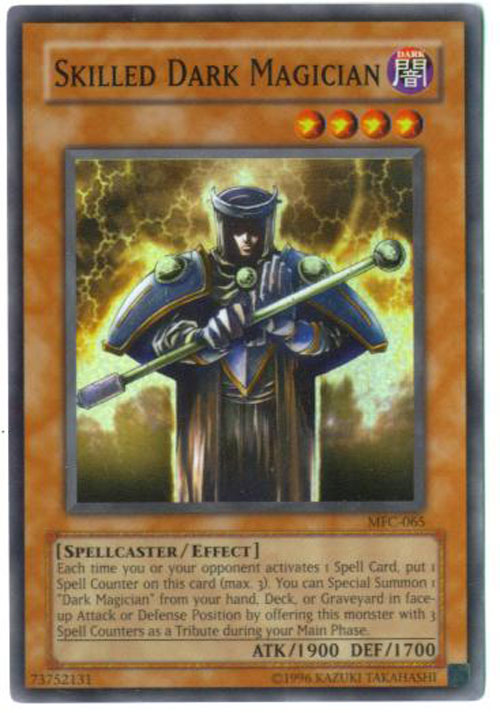 Yu-Gi-Oh Card - MFC-065 - SKILLED DARK MAGICIAN (super rare holo)