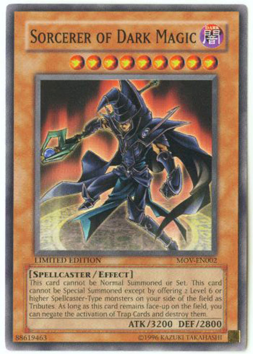 Yu-Gi-Oh Card - MOV-EN002 - SORCERER OF DARK MAGIC (common)
