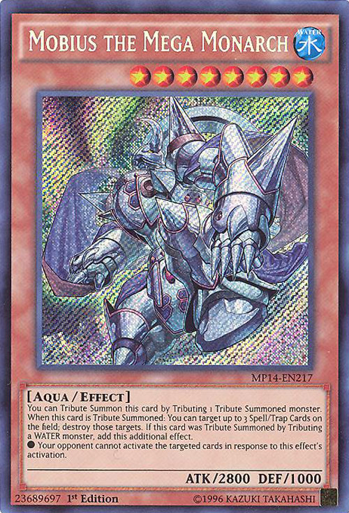 Yu-Gi-Oh Card - MP14-EN217 - MOBIUS THE MEGA MONARCH (secret rare holo)