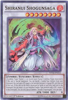 Yu-Gi-Oh Card - MP16-EN212 - SHIRANUI SHOGUNSAGA (ultra rare holo)