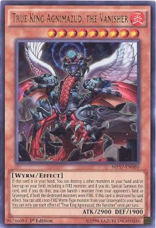 Yu-Gi-Oh Card - MP17-EN080 - TRUE KING AGNIMAZUD, THE VANISHER (ultra rare holo) Yu-Gi-Oh Card - MP17-EN080 - TRUE KING AGNIMAZUD, THE VANISHER (ultra rare holo)